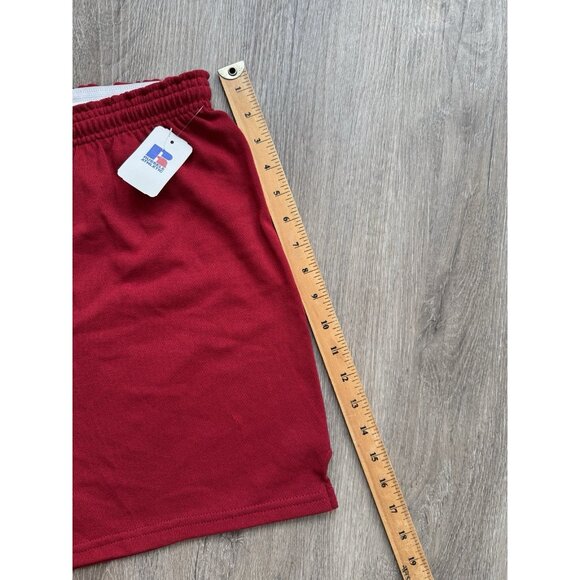 Vintage 90's Russell Athletic Sports Shorts Red Large Deadstock USA Made Rare - Picture 9 of 11
